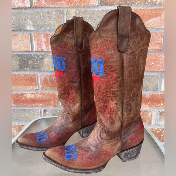 SMU Mustangs Gameday Cowboy Boots - Picture 4 of 9